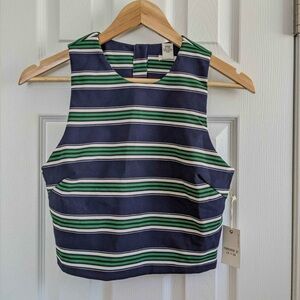 Forever 21 Chic Striped Crop Top